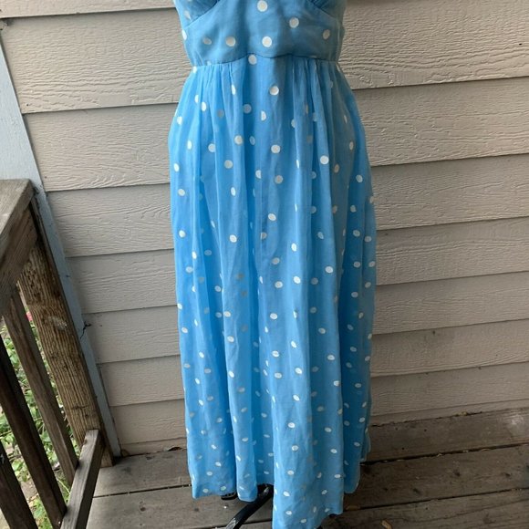 🔥SOLD🔥Candi Jones Vintage Retro Polka Dotted Halter Dress - Picture 5 of 8